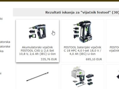 Z izboljšano funkcijo iskanja, se vam pregledno prikažejo ustrezni rezultati. © SCH