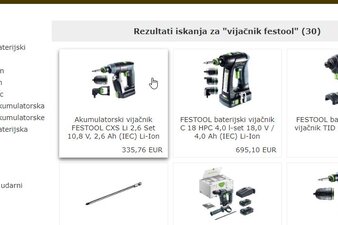 Z izboljšano funkcijo iskanja, se vam pregledno prikažejo ustrezni rezultati. © SCH